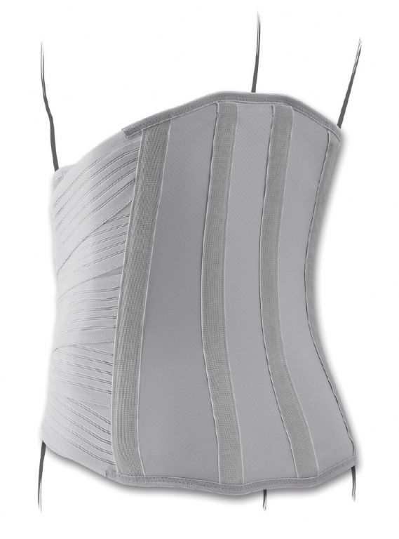 Corsetto muscolo-scheletrico lombodorsale con fibra di carbonio TO1107 - AGILOMB
